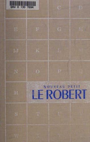 Couverture : Le nouveau petit Robert