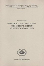 Couverture : Democracy and education