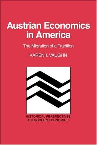 Couverture : Austrian economics in America