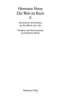 Couverture : Samtliche Werke