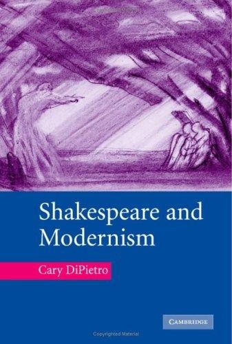 Couverture : Shakespeare and modernism