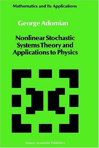 Couverture : Nonlinear stochastic systems theory and applications to physics