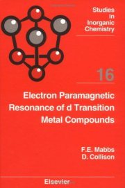 Couverture : Electron paramagnetic resonance of d transition metal compounds
