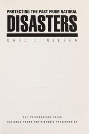 Couverture : Protecting the past from natural disasters