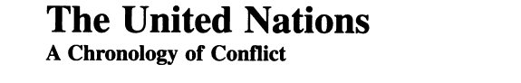 Couverture : The United Nations