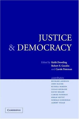 Couverture : Justice and democracy