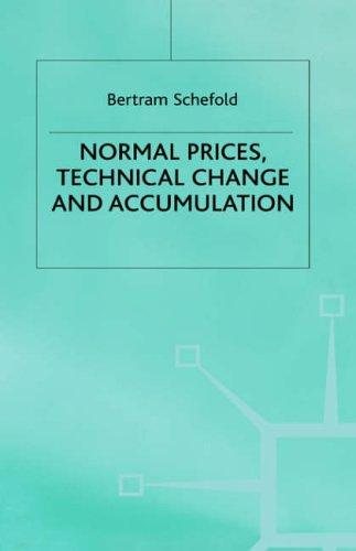 Couverture : Normal prices, technical change, and accumulation