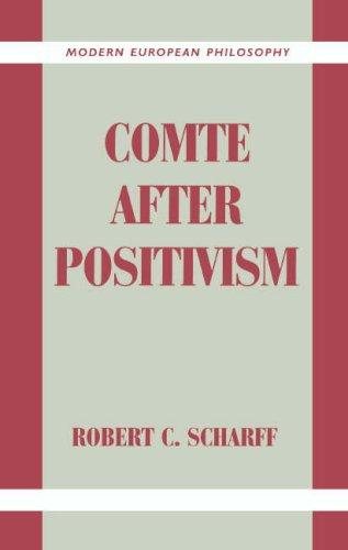Couverture : Comte after positivism