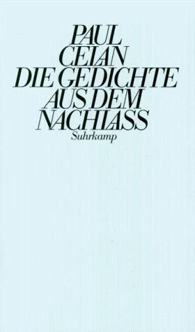 Couverture : Paul Celan