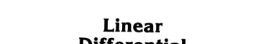 Couverture : Linear differential equations of principal type