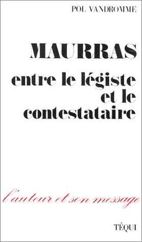Couverture : Maurras