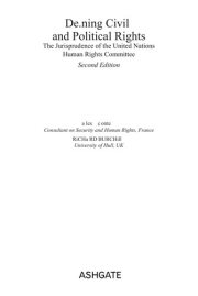 Couverture : Defining civil and political rights