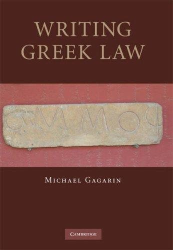Couverture : Writing Greek Law