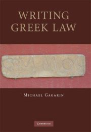 Couverture : Writing Greek Law
