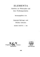 Couverture : Die Relation in der Philosophie der Stoiker