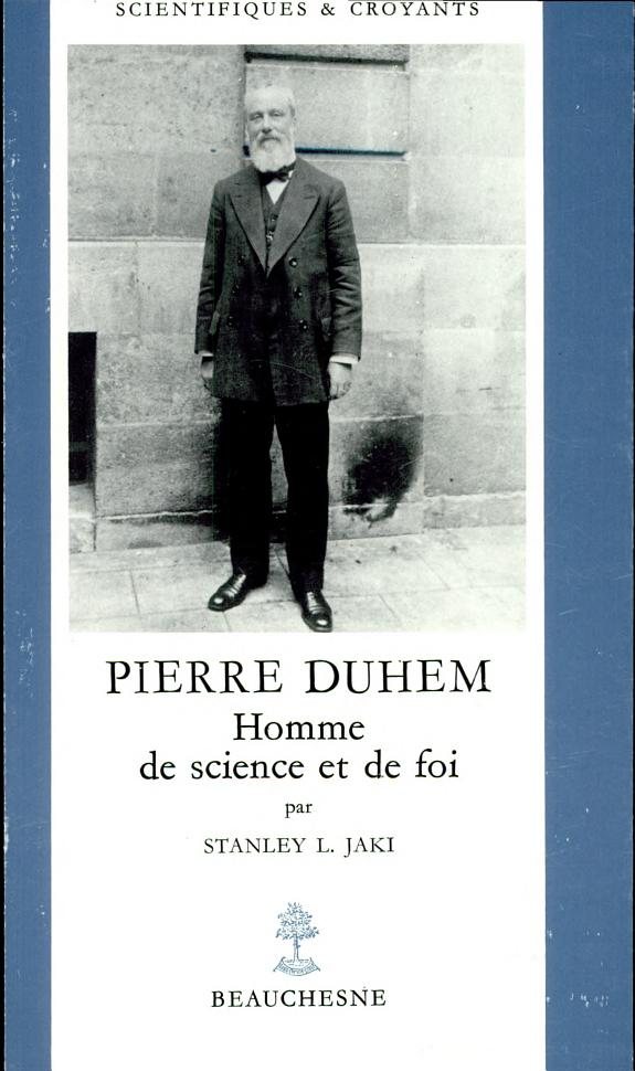 Couverture : Pierre Duhem, homme de science et de foi