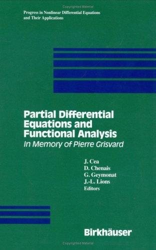 Couverture : Pierre Grisvard Memorial Volume (Progress in Nonlinear Differential Equations and Their Applications)