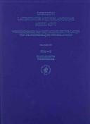 Couverture : Lexicon Latinitatis Nederlandicae medii aevi.
