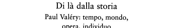 Couverture : Di là dalla storia