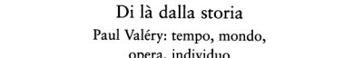 Couverture : Di là dalla storia