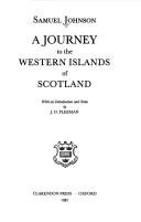 Couverture : A Journey to the Western Islands of Scotland