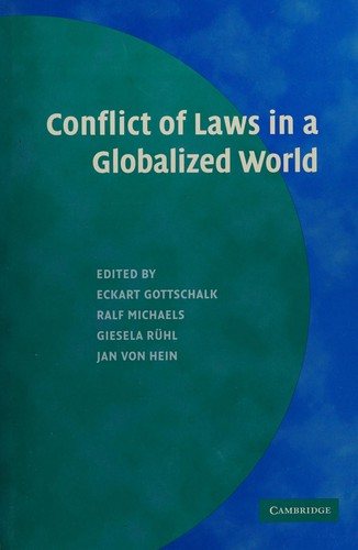 Couverture : Conflict of laws in a globalized world