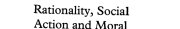 Couverture : Rationality, social action, and moral judgment