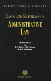 Couverture : Cases and materials on administrative law