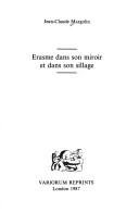 Couverture : Erasme dans son miroir et dans son sillage