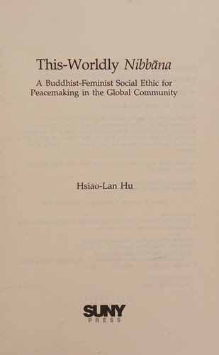 Couverture : This-Worldly Nibbana