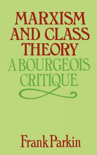 Couverture : Marxism and Class Theory