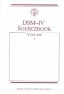 Couverture : DSM-IV sourcebook