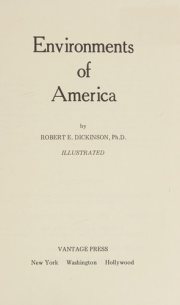 Couverture : Environments of America