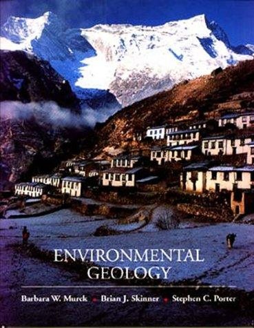 Couverture : Environmental geology