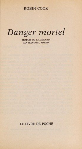 Couverture : Danger Mortel
