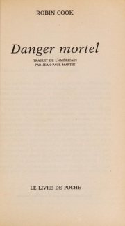 Couverture : Danger Mortel