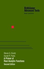 Couverture : A primer of real analytic functions