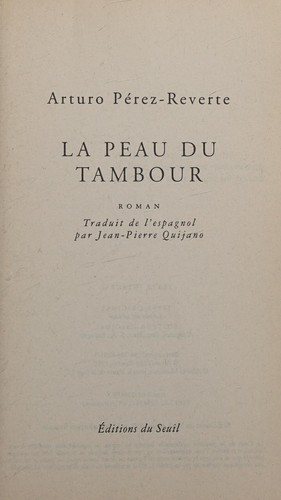 Couverture : La peau du tambour
