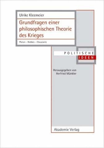 Couverture : Grundfragen einer philosophischen Theorie des Krieges