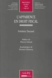Couverture : L'apparence en droit fiscal