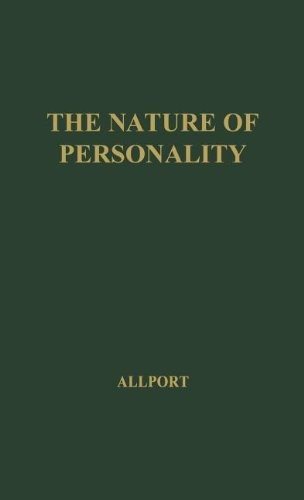 Couverture : The Nature of personality