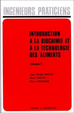 Couverture : Introduction à la biochimie et à la technologie des aliments