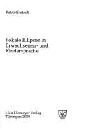 Couverture : Fokale Ellipsen in Erwachsenen- und Kindersprache