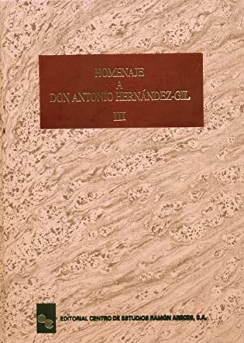 Couverture : Homenaje a Don Antonio Hernández Gil