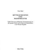 Couverture : Mittelschichten und Massenkultur
