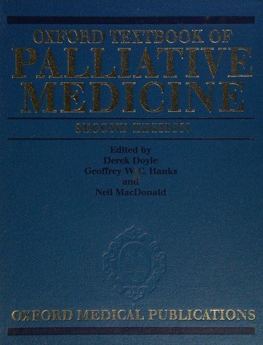 Couverture : Oxford textbook of palliative medicine.