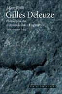 Couverture : Gilles Deleuze