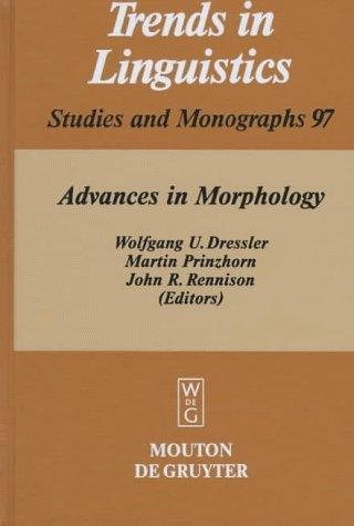 Couverture : Advances in morphology