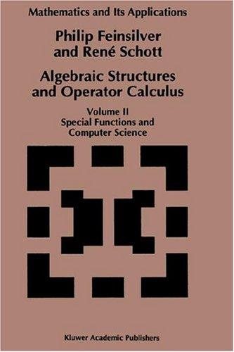 Couverture : Algebraic structures and operator calculus