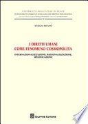 Couverture : I diritti umani come fenomeno cosmopolita